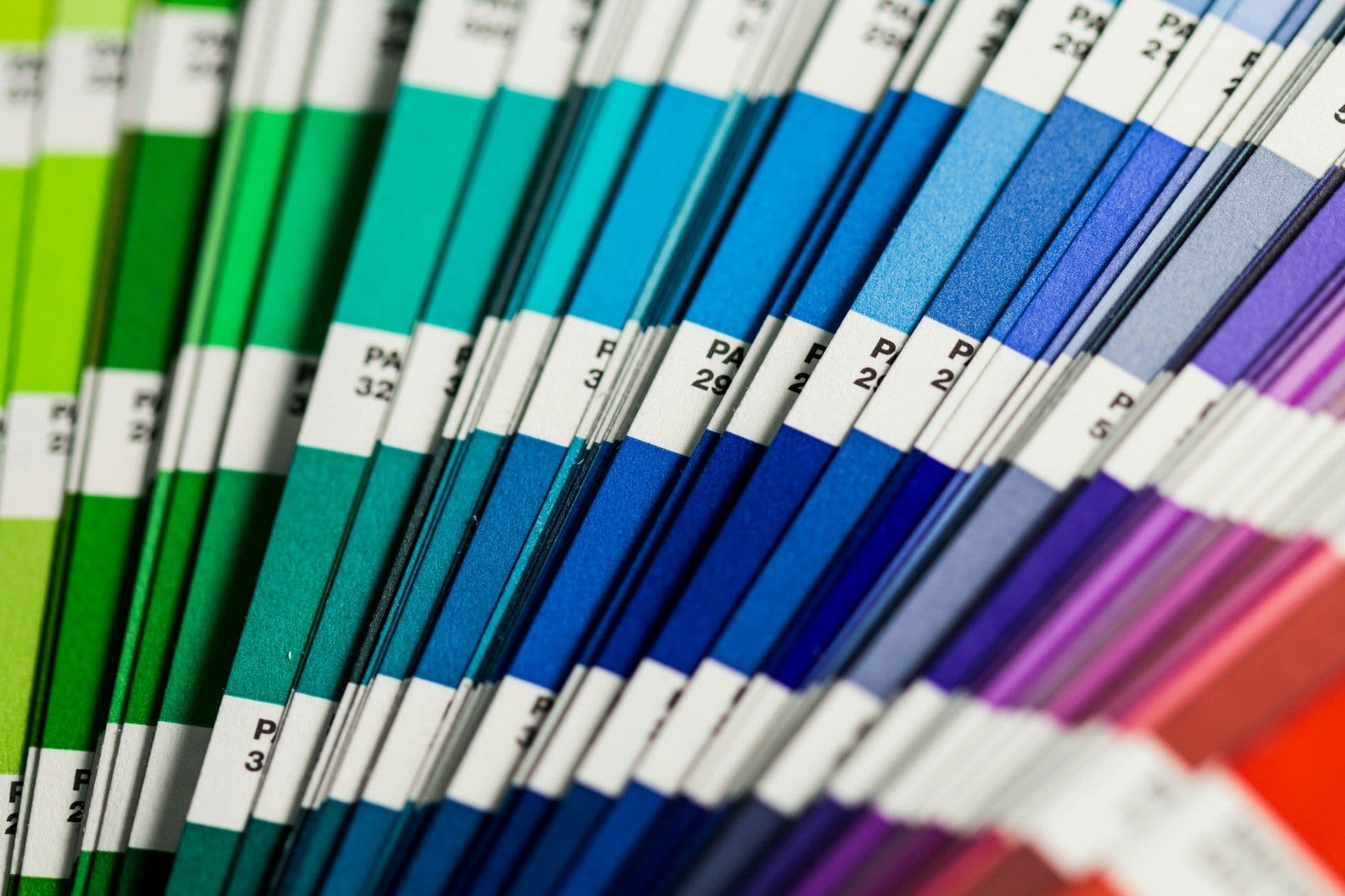 A stack of color swatches.